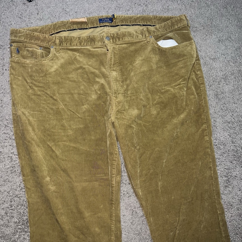 Polo Ralph Lauren Brown Corduroy Pants Classic Fit Mens 54x30